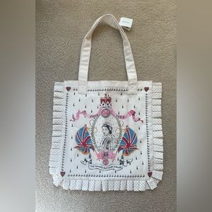 NWT Cath Kidston Queen’s Platinum Jubilee 100% Cotton Tote Limited Edition